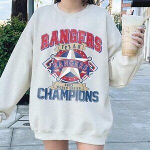 Texas Rangers 2023 World Champions Baseball Fan Sweatshirt